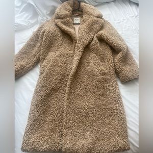 Abercrombie Long Teddy Sherpa Coat